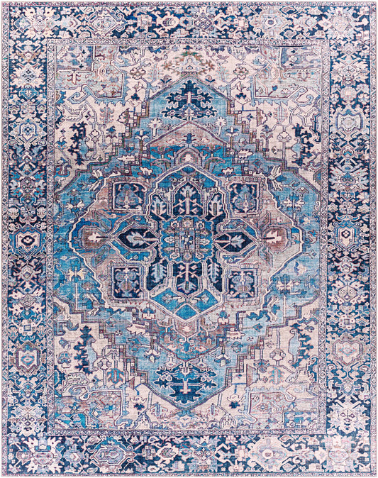 Neyland Iris Blue Area Rug