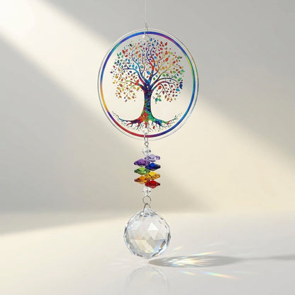 Tree of Life Crystal Suncatcher